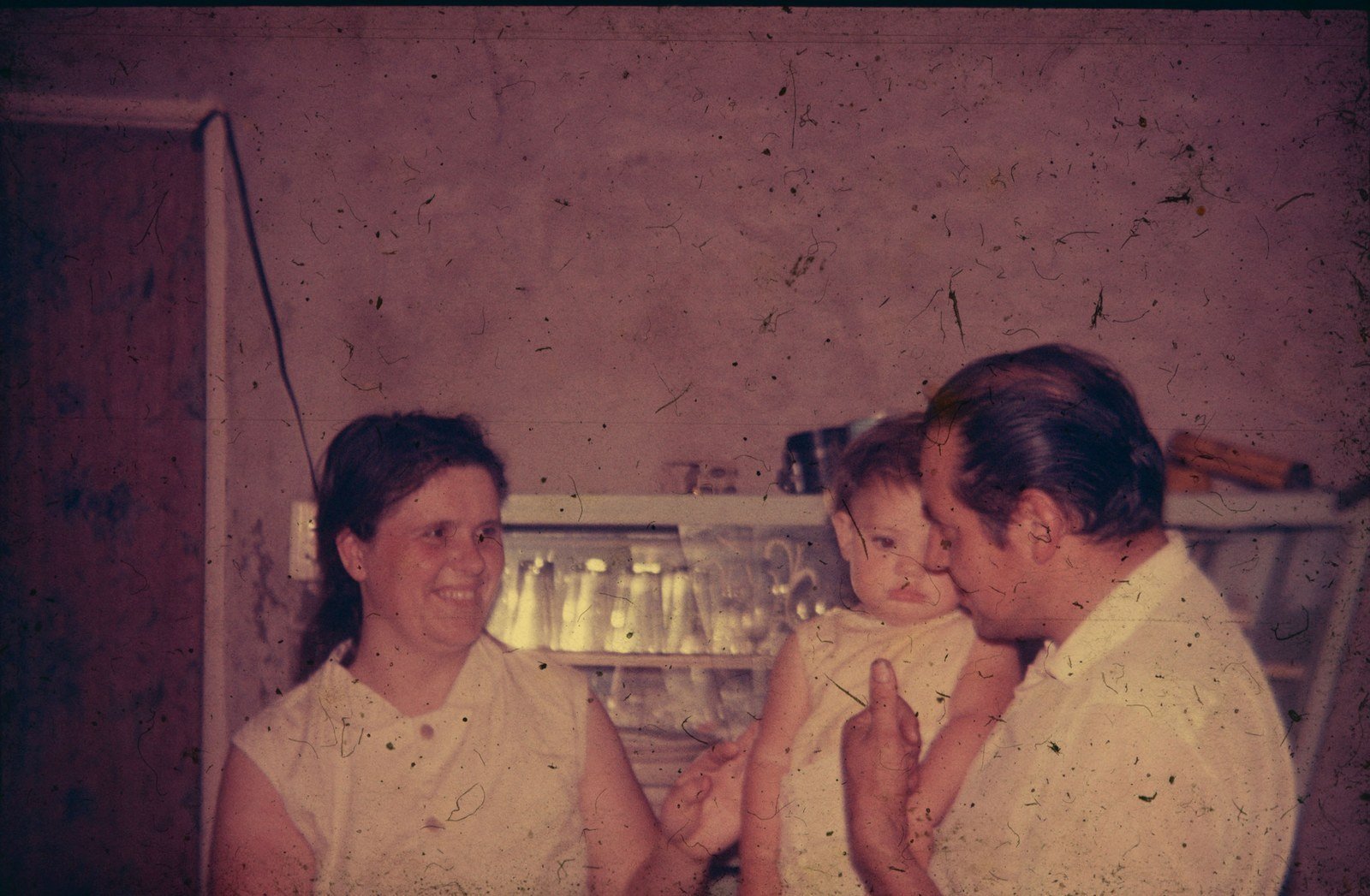 Original de una pareja con un bebé