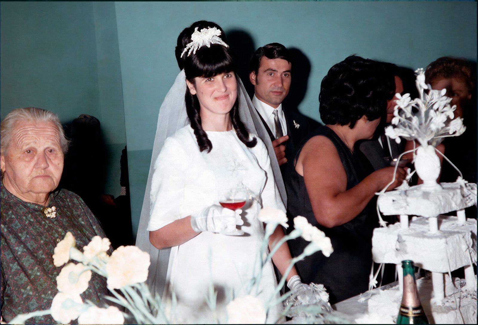 Versión restaurada una fotografía de casamiento